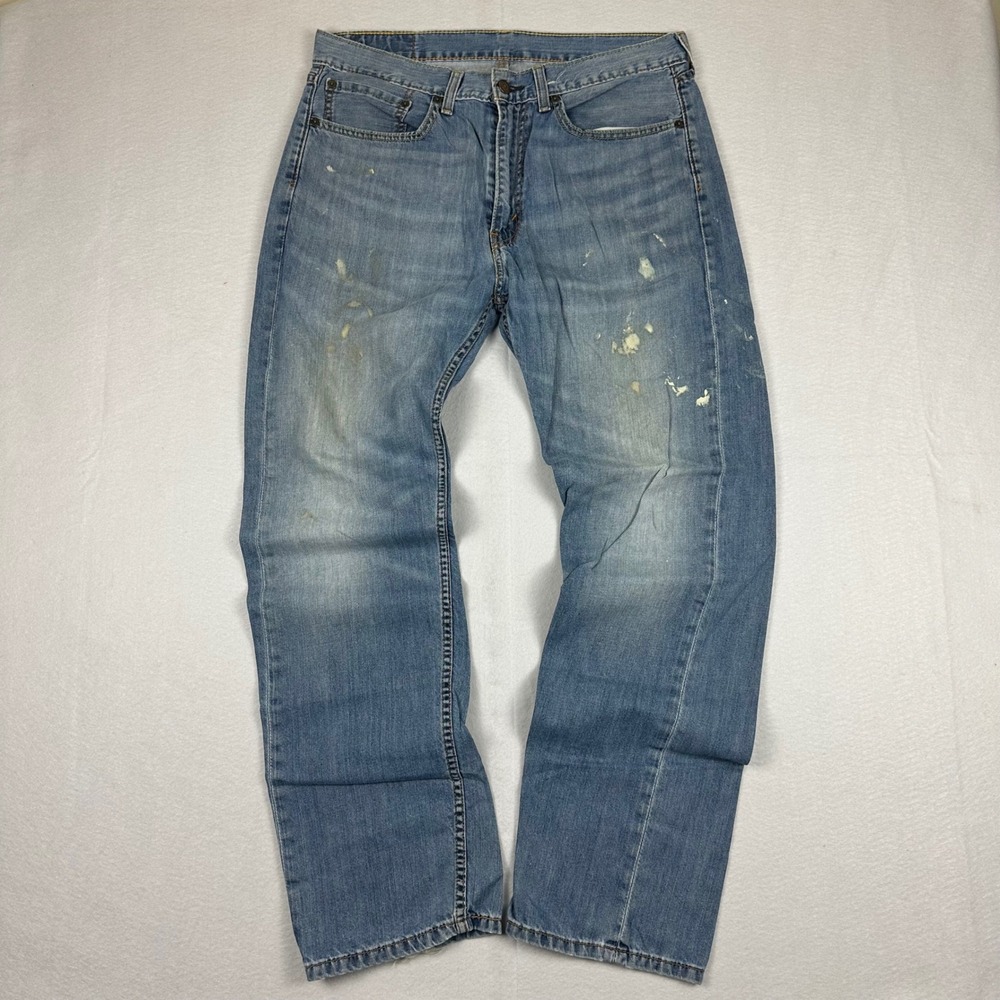 Levis 505 Regular Fit Jeans Size‎ 34x32 Distressed Painter Pants